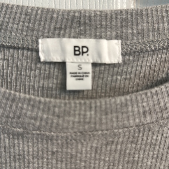 Gray Ribbed Long Sleeve Mini Dress - BP Small - Picture 4 of 7